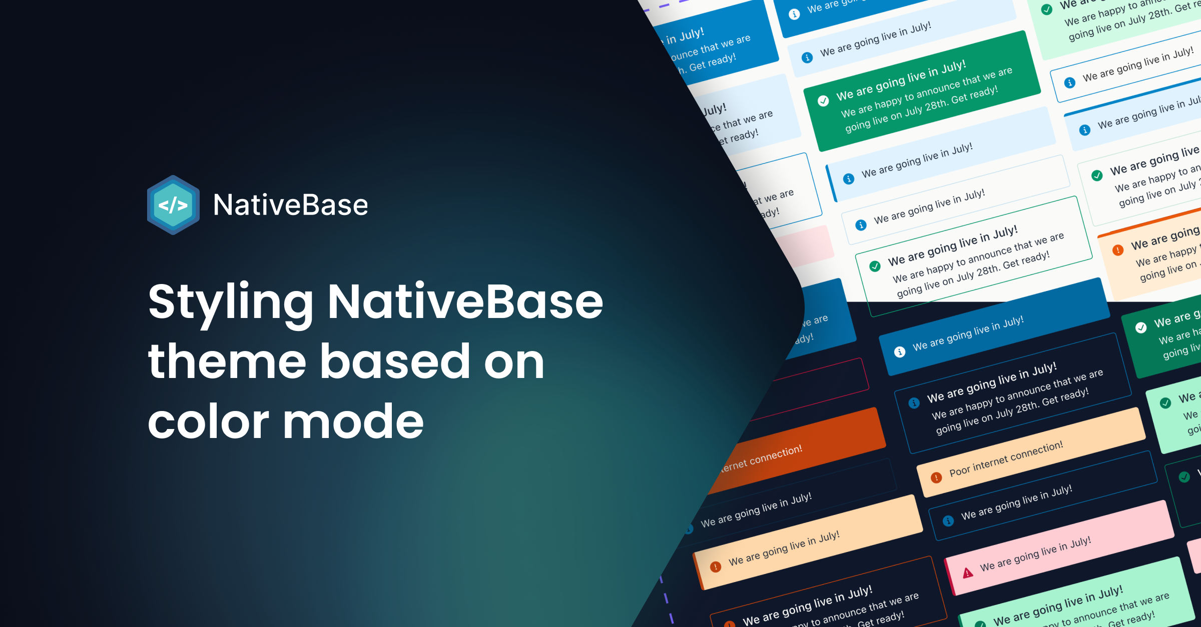 Styling NativeBase theme based on color mode